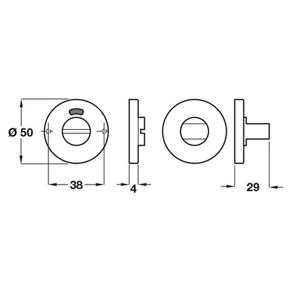 EMERGENCY RELEASE+TURN D50x6 ST/SAT