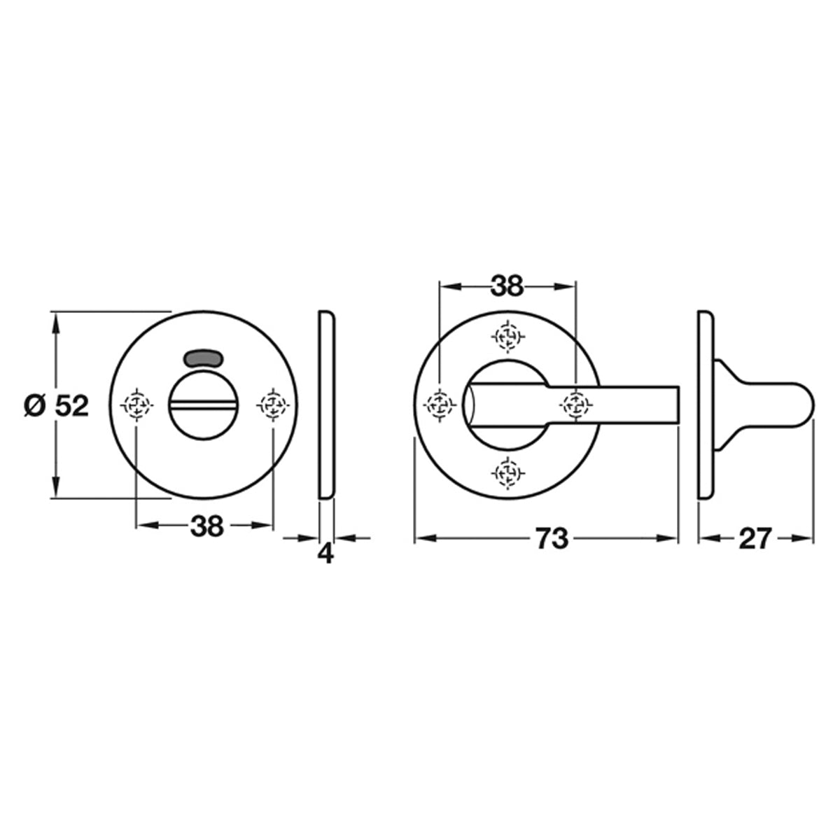 DISABLED WC TURN+RELEASE D52x4 BCOP