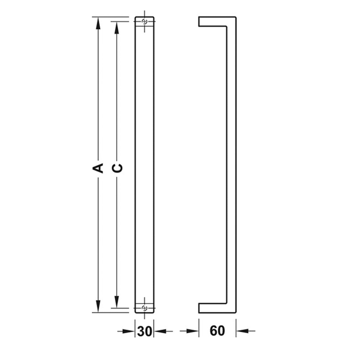 CARLO PULL HANDLE BOLT 600HC SSS
