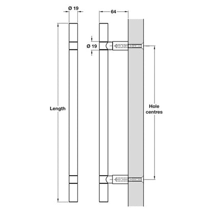 SOFT PULL HNDLE BOLT 425 316SAT/BLK