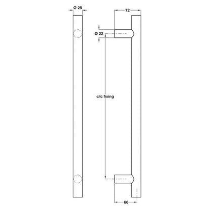 APPALACHIAN HANDLE D25x300 BOLT SAT