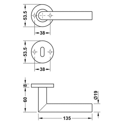HL01 LEVER HANDLE MIT 304SSS STD