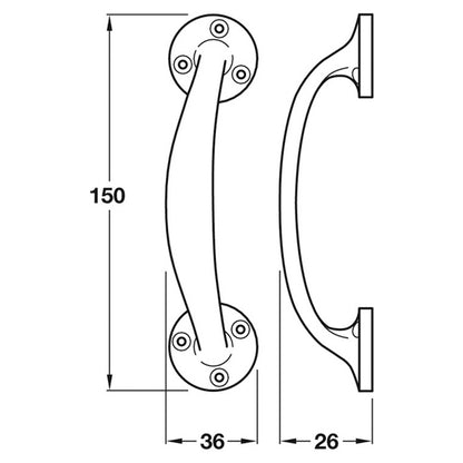 BOW HANDLE 150x37x36 SAA