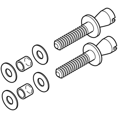 PULL HANDLE GLASS DOOR FIX SET D19