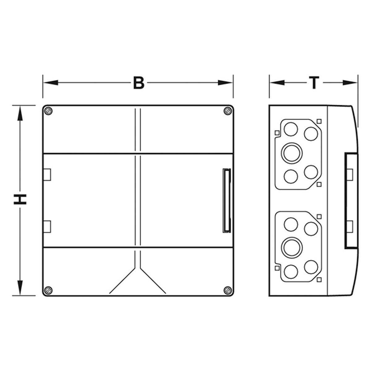 DISTRIBUTOR BOX SMALL IP65 300x300