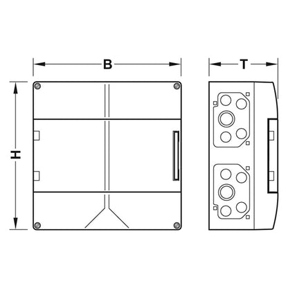 DISTRIBUTOR BOX SMALL IP65 300x300