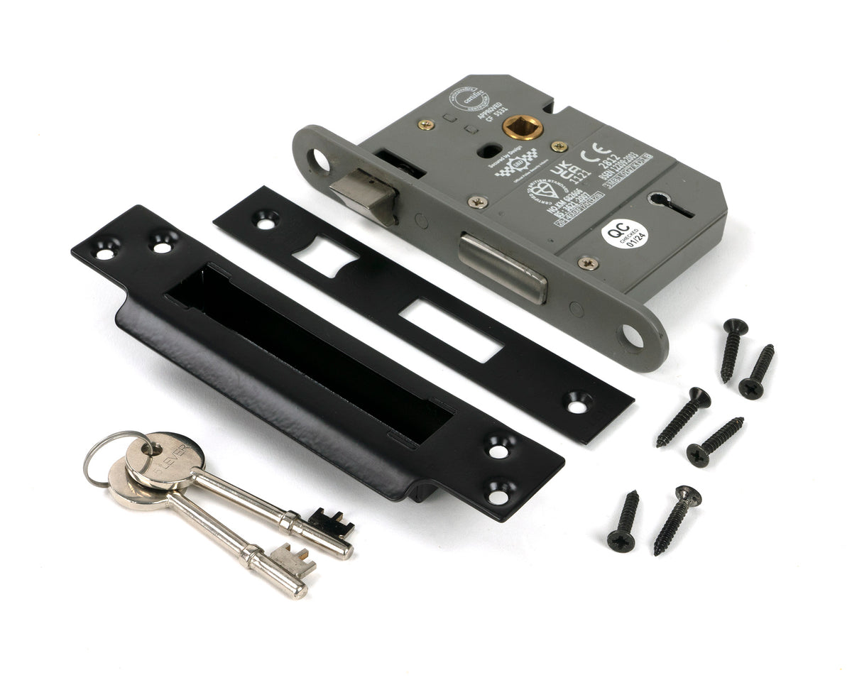 5LEVER SASH LOCK BS56 DIF 76 BLK - 91064 by MARCHES (ANVIL) ARCHITECTURAL HARDWARE