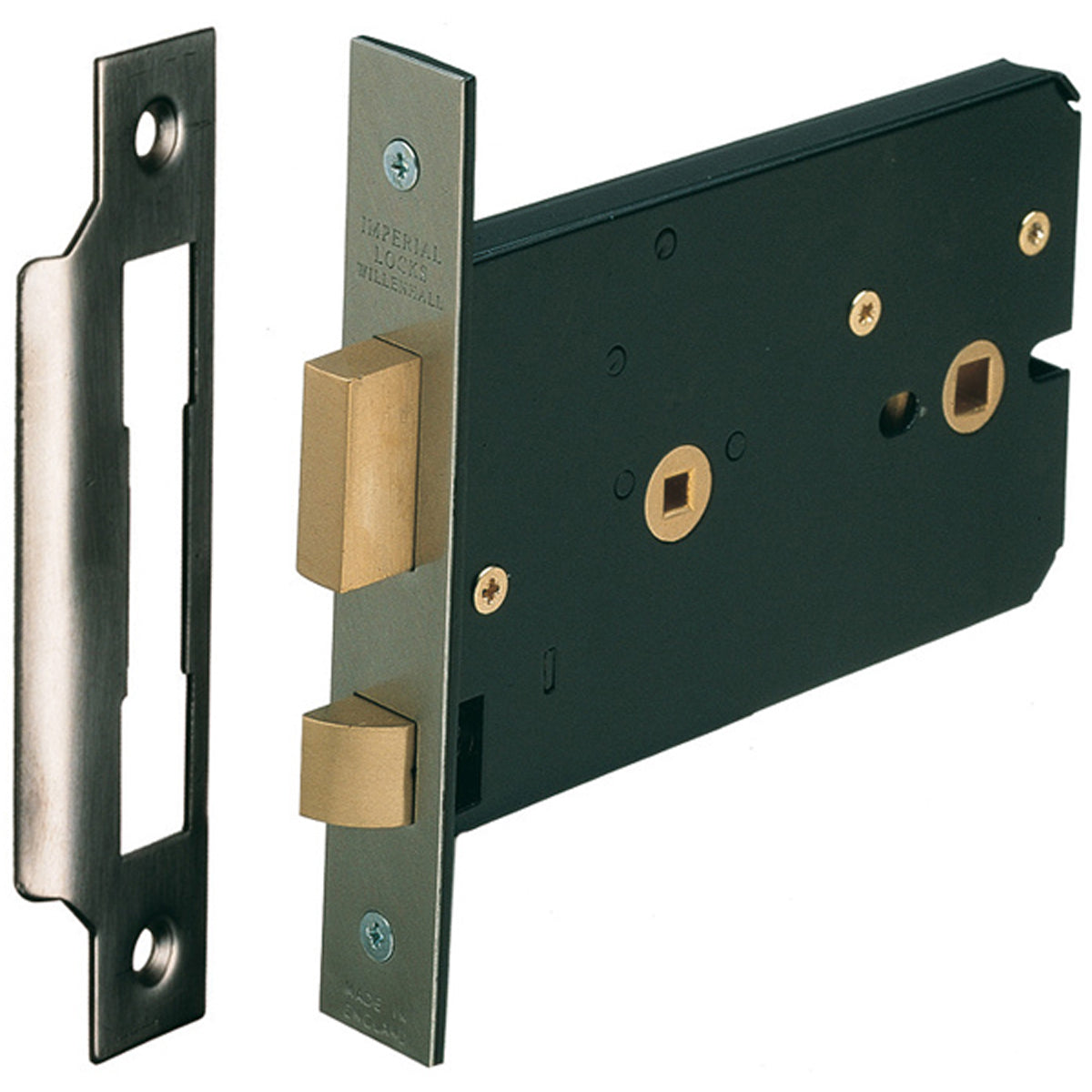 HORIZ MORT BATHROOM LOCK 151/57 SBP by HAFELE UK LTD