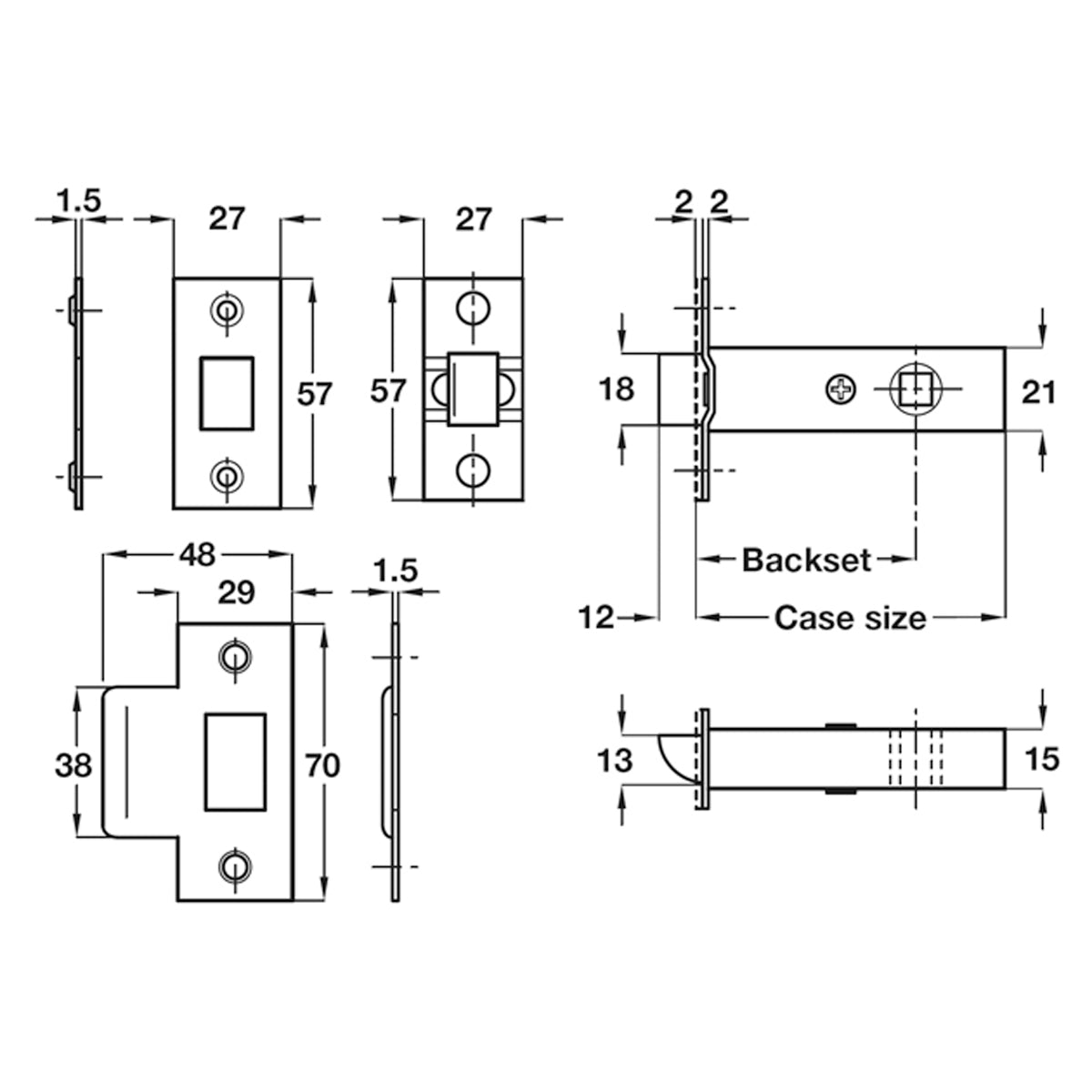 TUBE MORT LATCH HD 127/100 ST/SBP