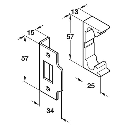 TUBE MORT LATCH REBATE SET 13 NP