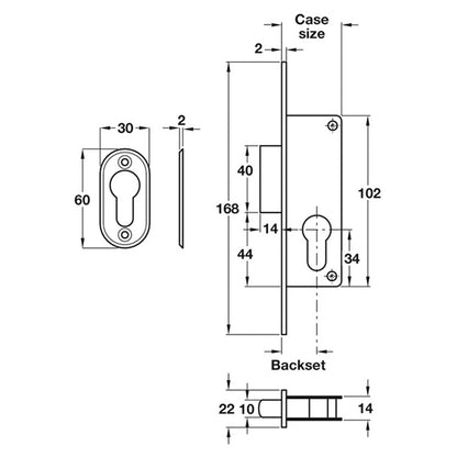NARROW DEADLOCK CASE 41/25 ST/SAT