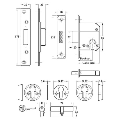 SECURITY CYL MORT DEADLOCK 79 SS