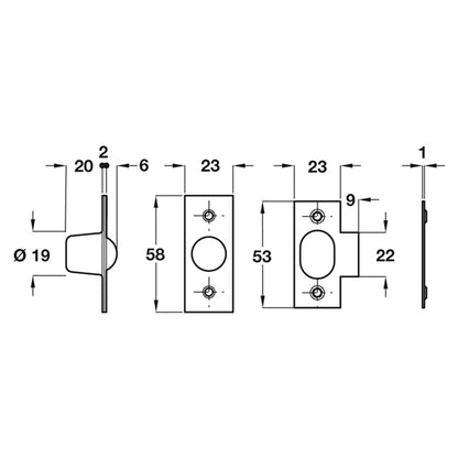 BALES ROLLER CATCH 58x32x28 MST/NP