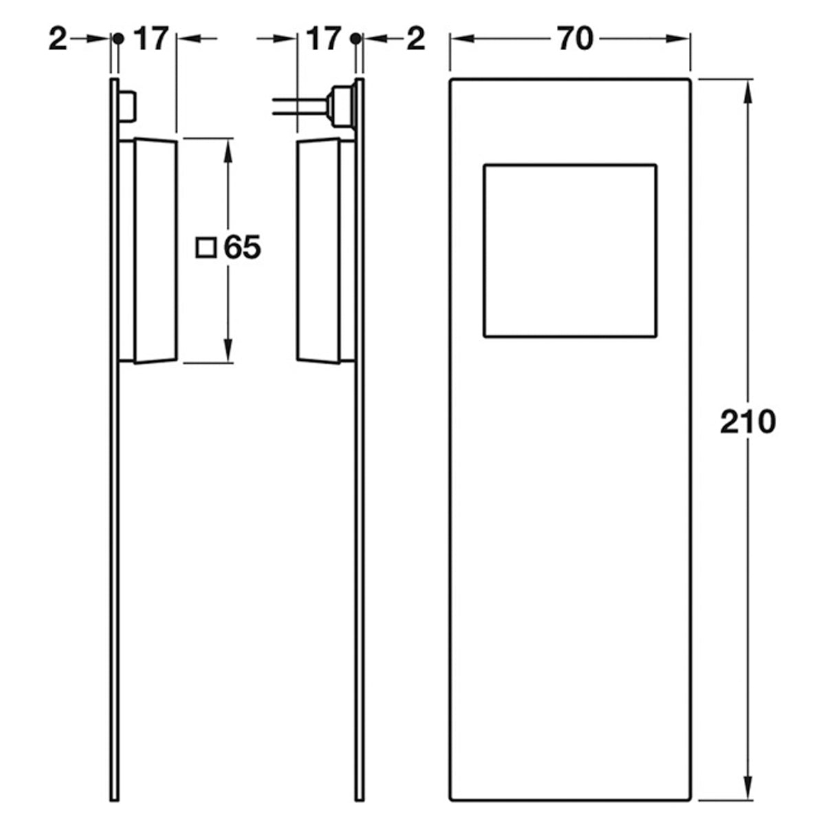 FSB4255 FLUSH PULL HDL CLOSED 304