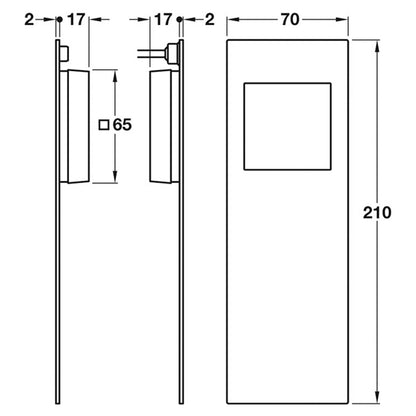 FSB4255 FLUSH PULL HDL CLOSED 304