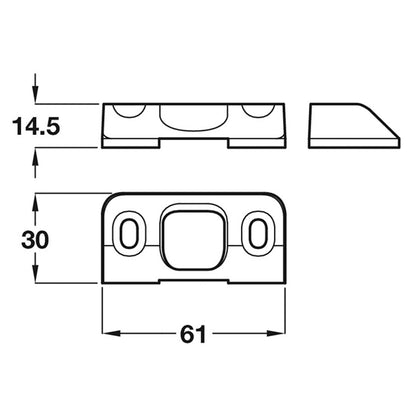 KEEP FOR TIMBER FRAME SURFACE DC/ZN