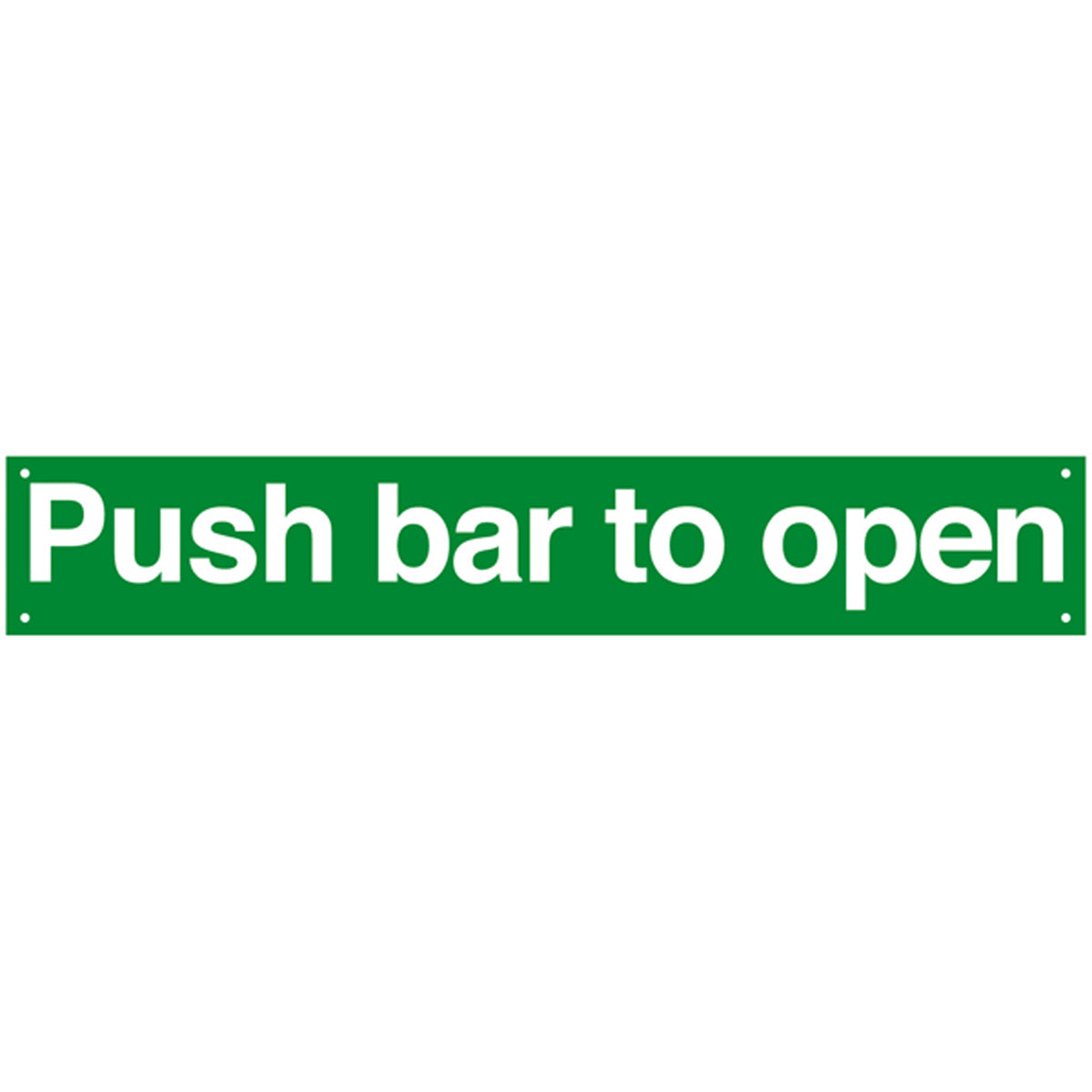 SIGN "PUSH BAR TO OPEN" 600x100 PL