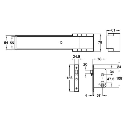 TOUCH BAR MORT ACT 692-900 SLV