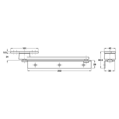 SURFACE OVERHEAD FRICTION STAY ZPS