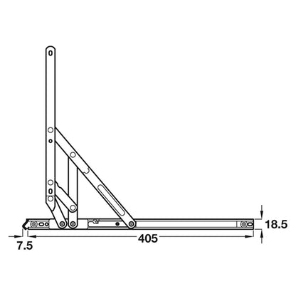 EGRESS FRICTION HINGE SIDE 406
