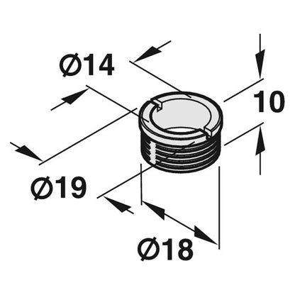 BUDGET LOCK SLEEVE D14 BRS/BRI