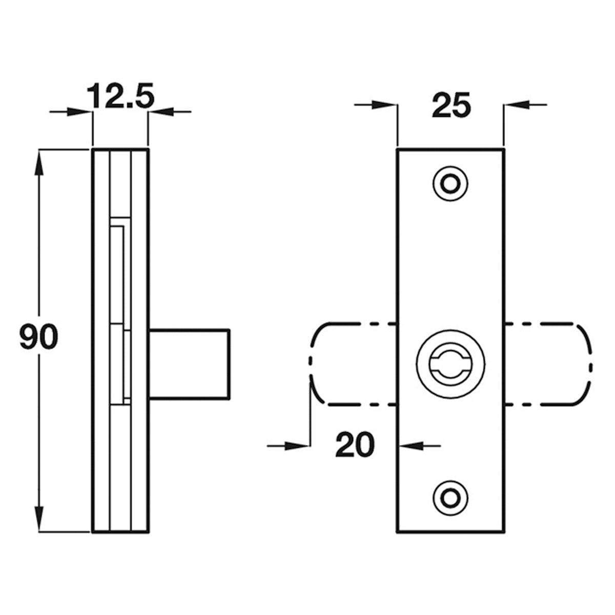 CAPTIVE KEY RIM BUDGET LOCK ST/ZP