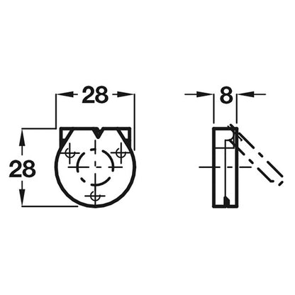 BUDGET LOCK ESCUTCHEON+SPRING ZA/CP
