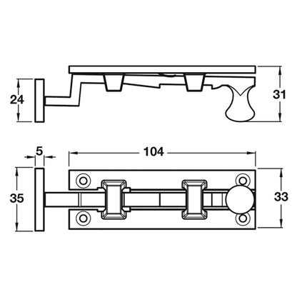 SLIDE ACTION BOLT NECKED 100 BLK
