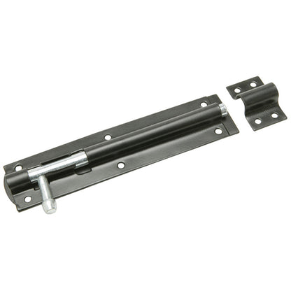 TOWER BOLT STRAIGHT 160x38x15 BLK