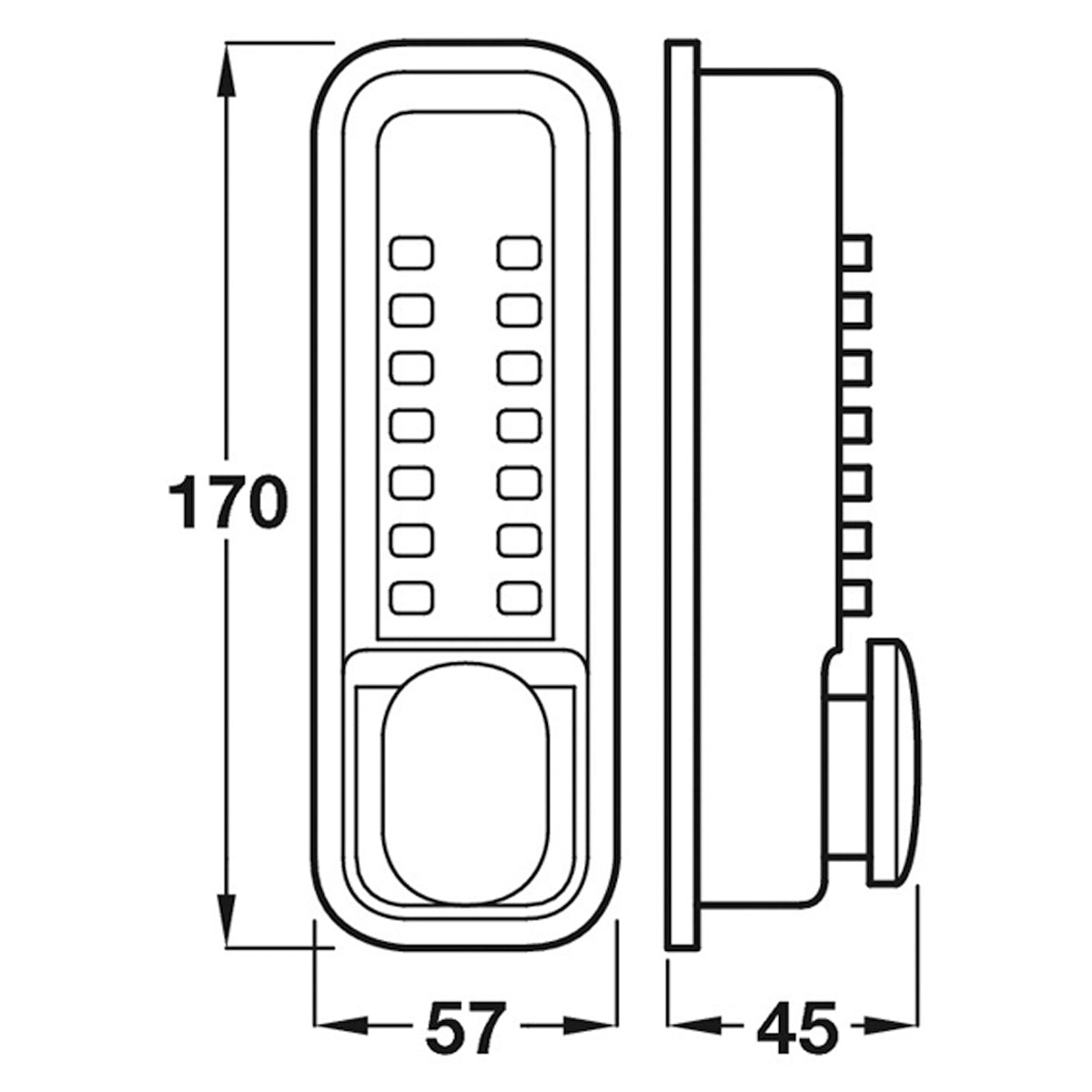 EASYCODE MECHANICAL DIGITAL LOCK