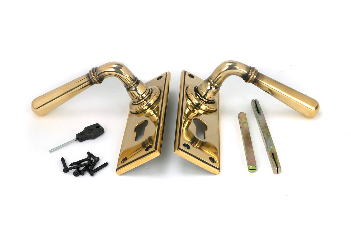 NEWBURY LEVER HANDLE EURO 124x152x70 AGBR - 91417 by MARCHES (ANVIL) ARCHITECTURAL HARDWARE