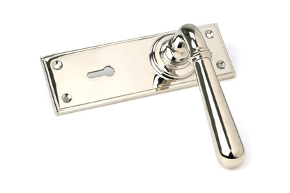 NEWBURY LEVER HANDLE LOCK 124x152x70 PNP - 91428 by MARCHES (ANVIL) ARCHITECTURAL HARDWARE
