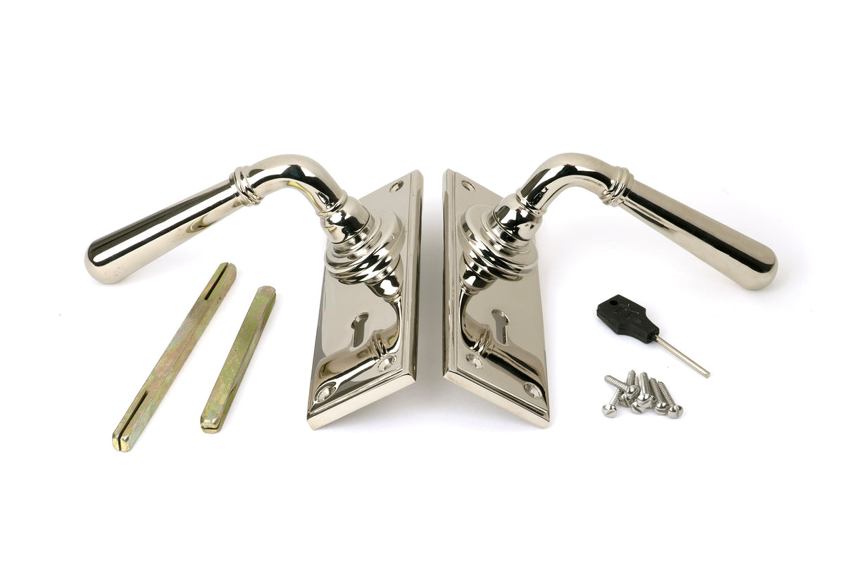 NEWBURY LEVER HANDLE LOCK 124x152x70 PNP - 91428 by MARCHES (ANVIL) ARCHITECTURAL HARDWARE