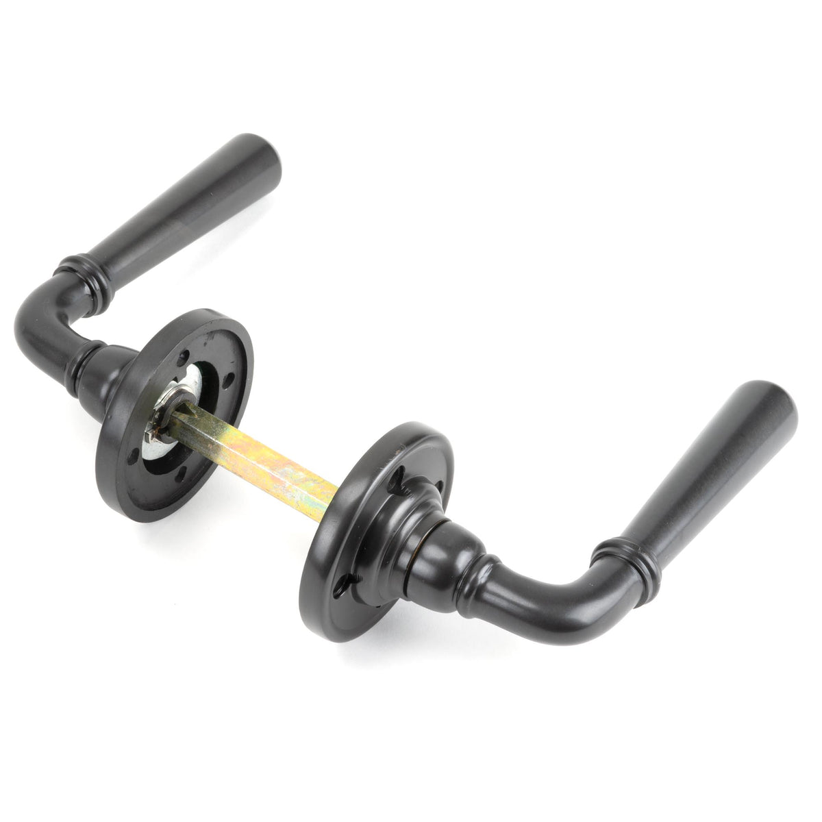NEWBURY LEVER HANDLE+ROSE SPRUNG 124x60x64 AGBZ - 91439 by MARCHES (ANVIL) ARCHITECTURAL HARDWARE