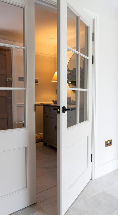 NEWBURY LEVER HANDLE+ROSE SPRUNG 124x60x64 AGBZ - 91439 by MARCHES (ANVIL) ARCHITECTURAL HARDWARE