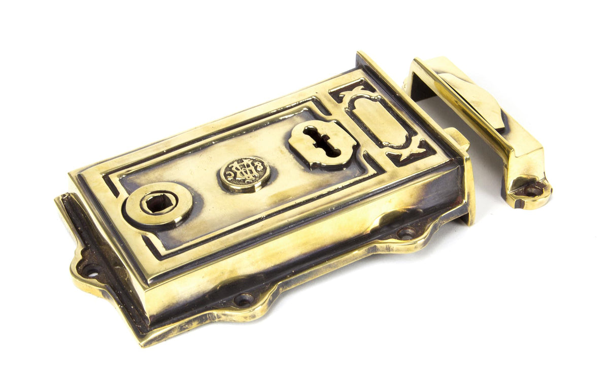 DAVENPORT RIM LOCK 168x123x25 AGBR - 91528 by MARCHES (ANVIL) ARCHITECTURAL HARDWARE