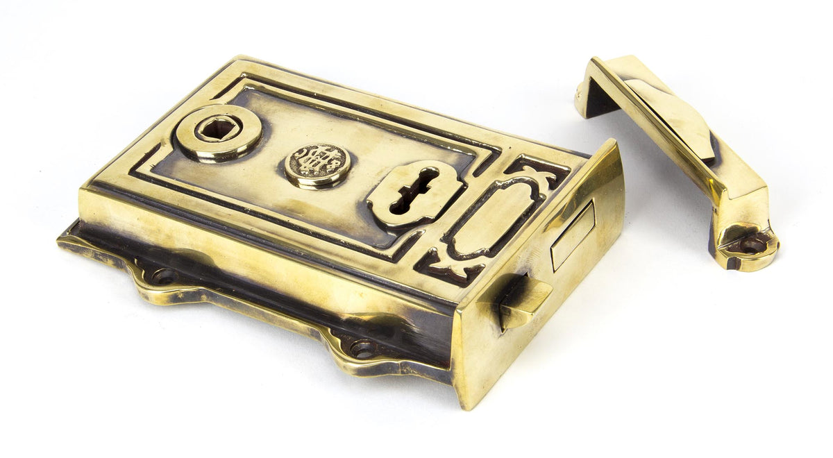 DAVENPORT RIM LOCK 168x123x25 AGBR - 91528 by MARCHES (ANVIL) ARCHITECTURAL HARDWARE