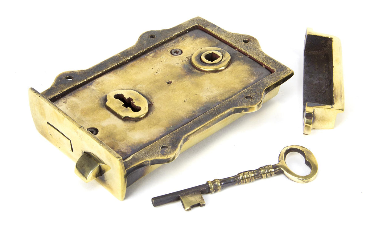 DAVENPORT RIM LOCK 168x123x25 AGBR - 91528 by MARCHES (ANVIL) ARCHITECTURAL HARDWARE