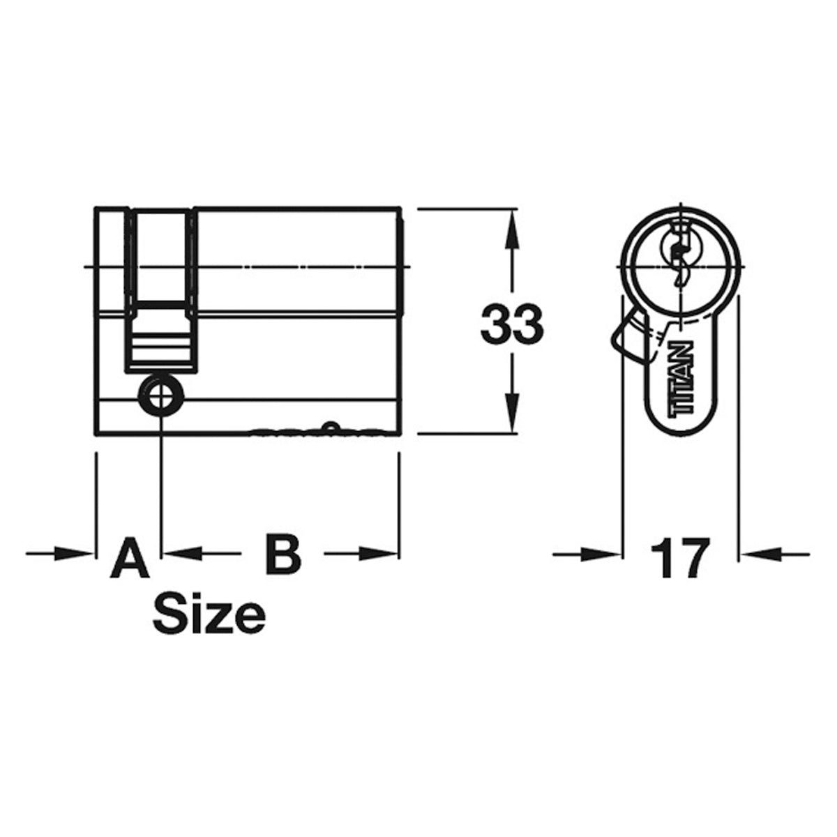 EURO CYLINDER SNG 5P ALIKE 10x30 NP