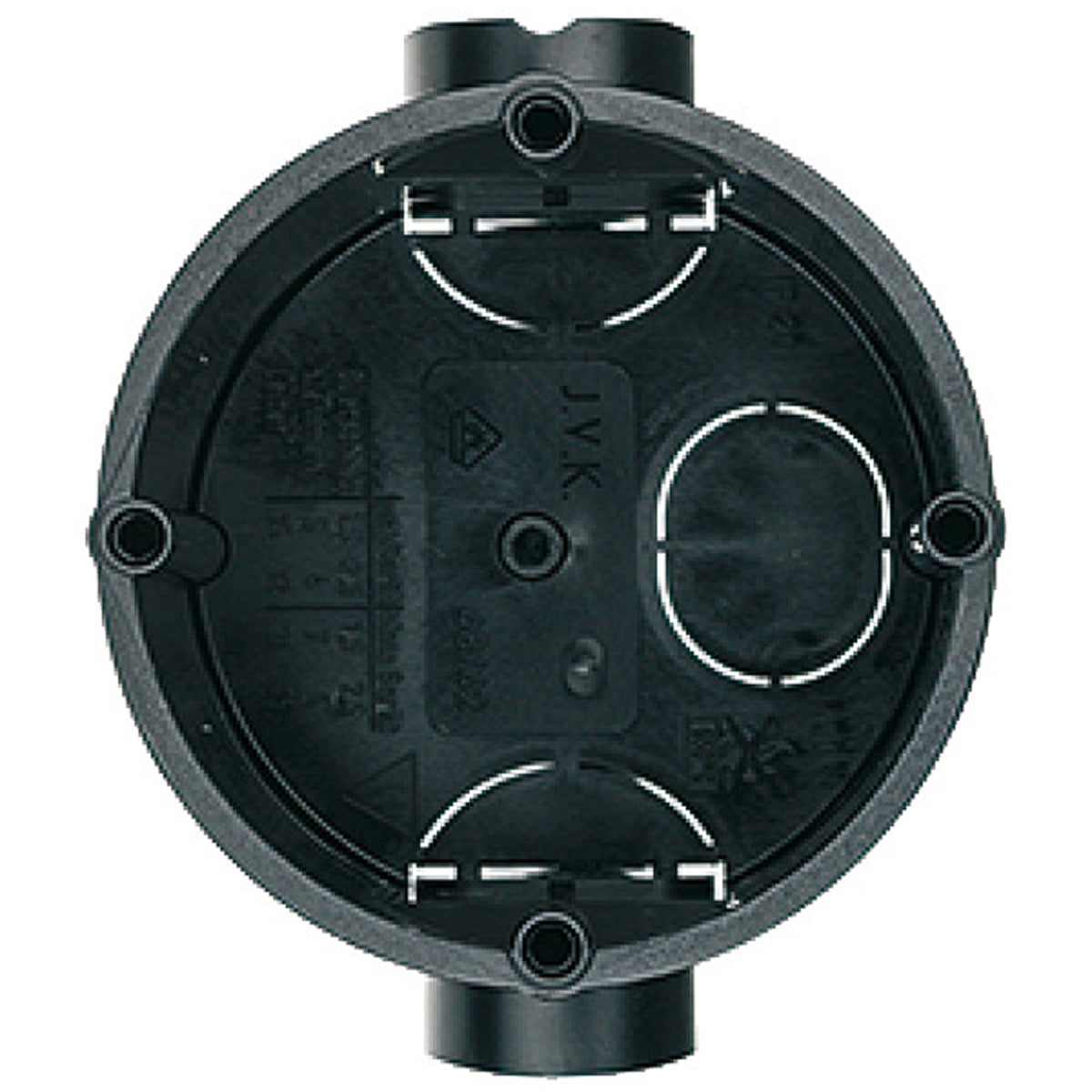 WALL BOX FLUSH MOUNTING D65x63 BLK