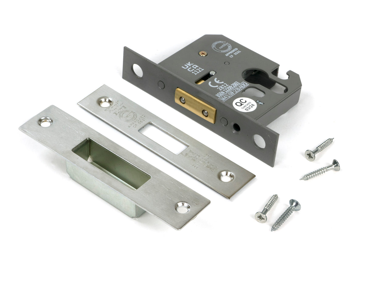 EURO DEAD LOCK BS BS44 64 SSS - 91842 by MARCHES (ANVIL) ARCHITECTURAL HARDWARE
