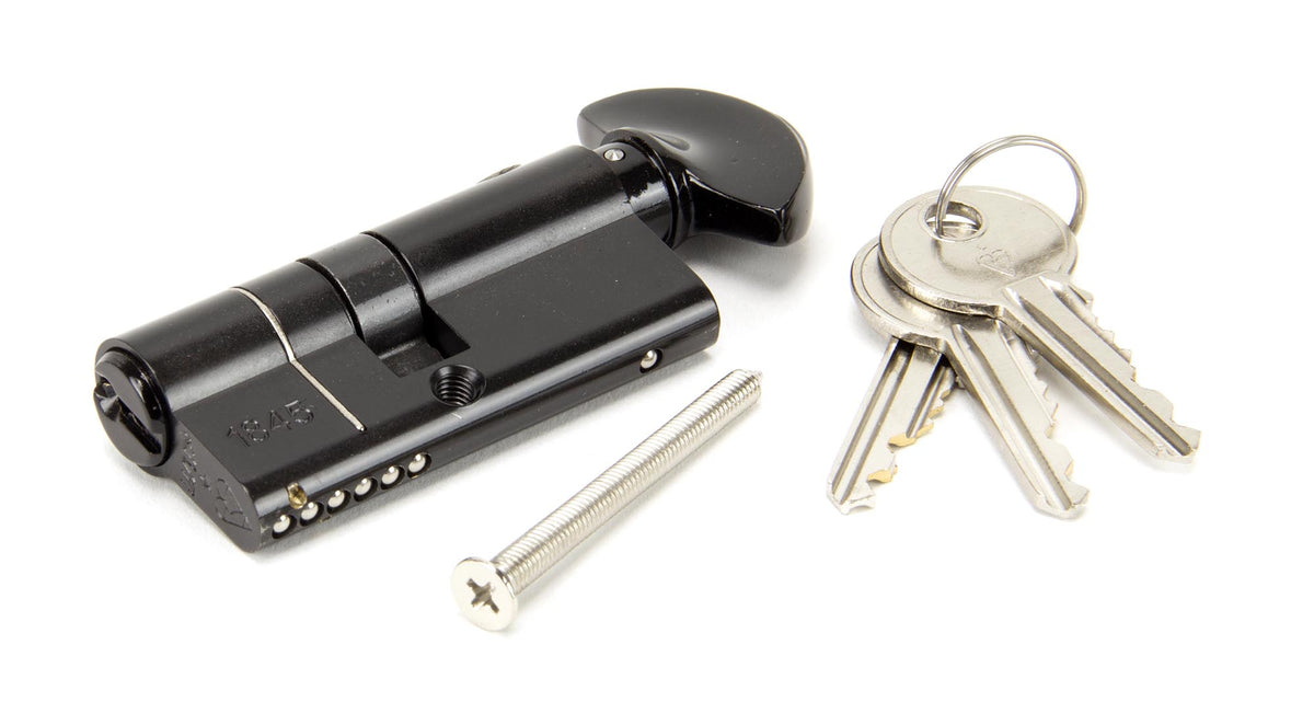 EURO CYLINDER/THUMBTURN 6PIN DIFFER 30/35T BLK - 91865 by MARCHES (ANVIL) ARCHITECTURAL HARDWARE