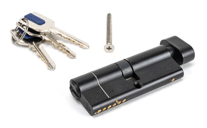 EURO CYLINDER/THUMBTURN 6PIN ALIKE 40/40 BLK - 91874 by MARCHES (ANVIL) ARCHITECTURAL HARDWARE