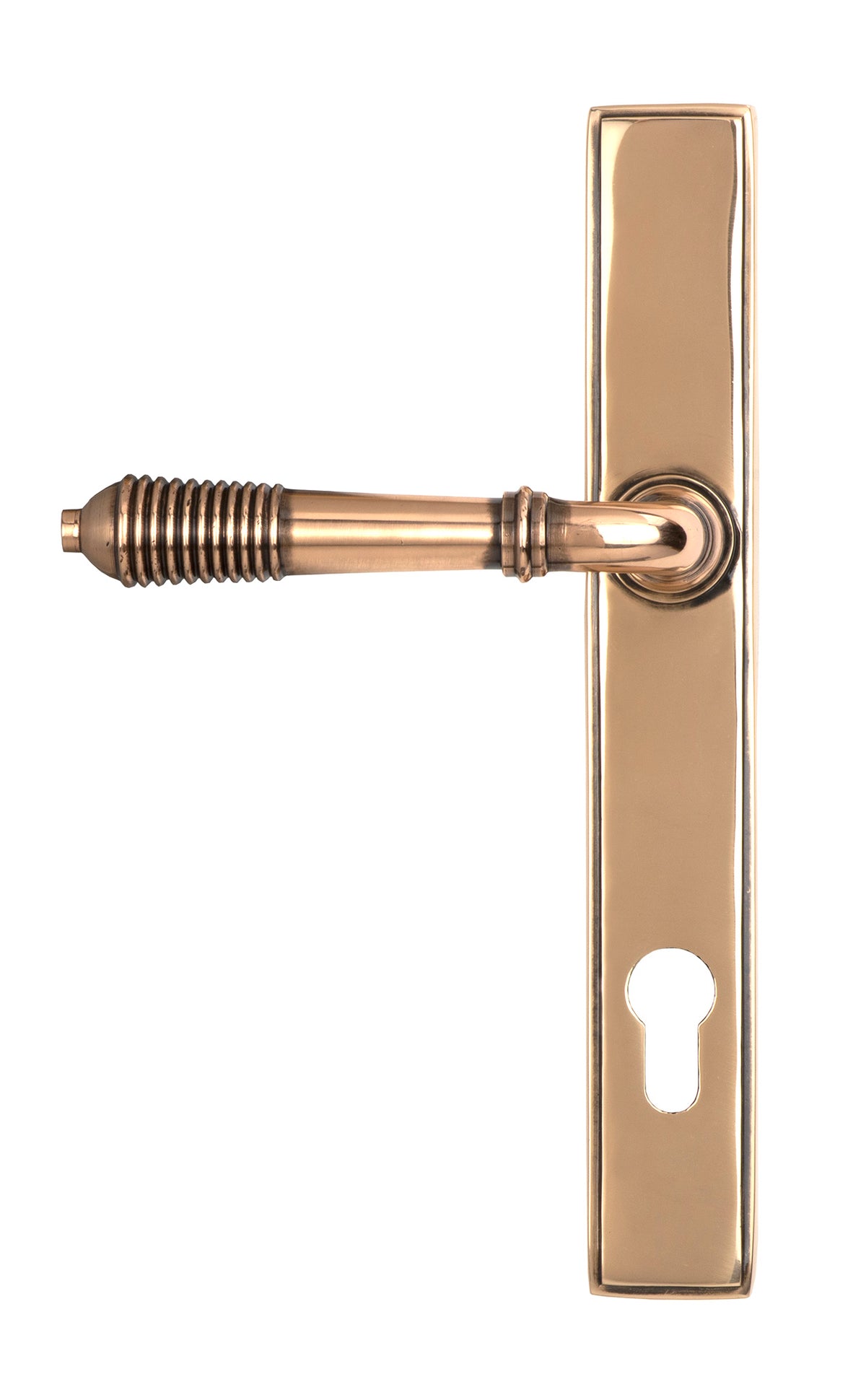 REEDED SLIMLINE ESPAGNOLETTE LOCK 123x244x70 PBZ - 91912 by MARCHES (ANVIL) ARCHITECTURAL HARDWARE