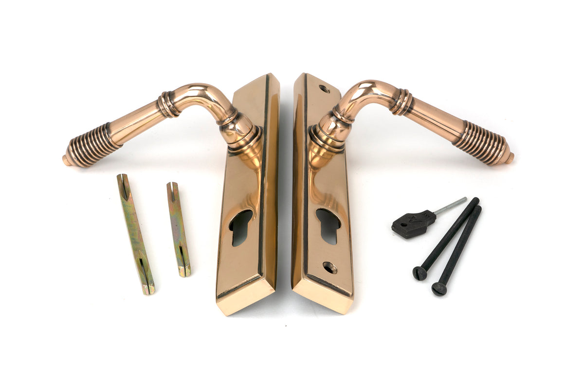 REEDED SLIMLINE ESPAGNOLETTE LOCK 123x244x70 PBZ - 91912 by MARCHES (ANVIL) ARCHITECTURAL HARDWARE