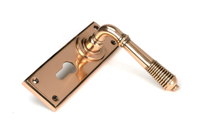 REEDED LEVER HANDLE EURO 123x152x70 PBZ - 91916 by MARCHES (ANVIL) ARCHITECTURAL HARDWARE