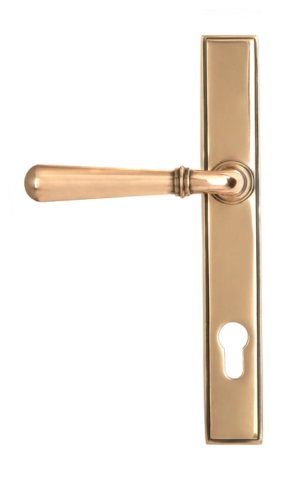 NEWBURY SLIMLINE LEVER ESPAGNOLETTE LOCK 124x244x70 PBZ - 91918 by MARCHES (ANVIL) ARCHITECTURAL HARDWARE
