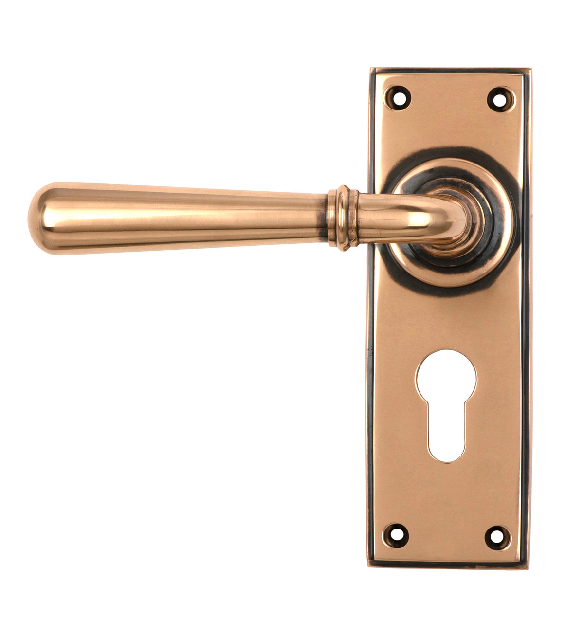 NEWBURY LEVER HANDLE EURO 124x152x70 PBZ - 91922 by MARCHES (ANVIL) ARCHITECTURAL HARDWARE