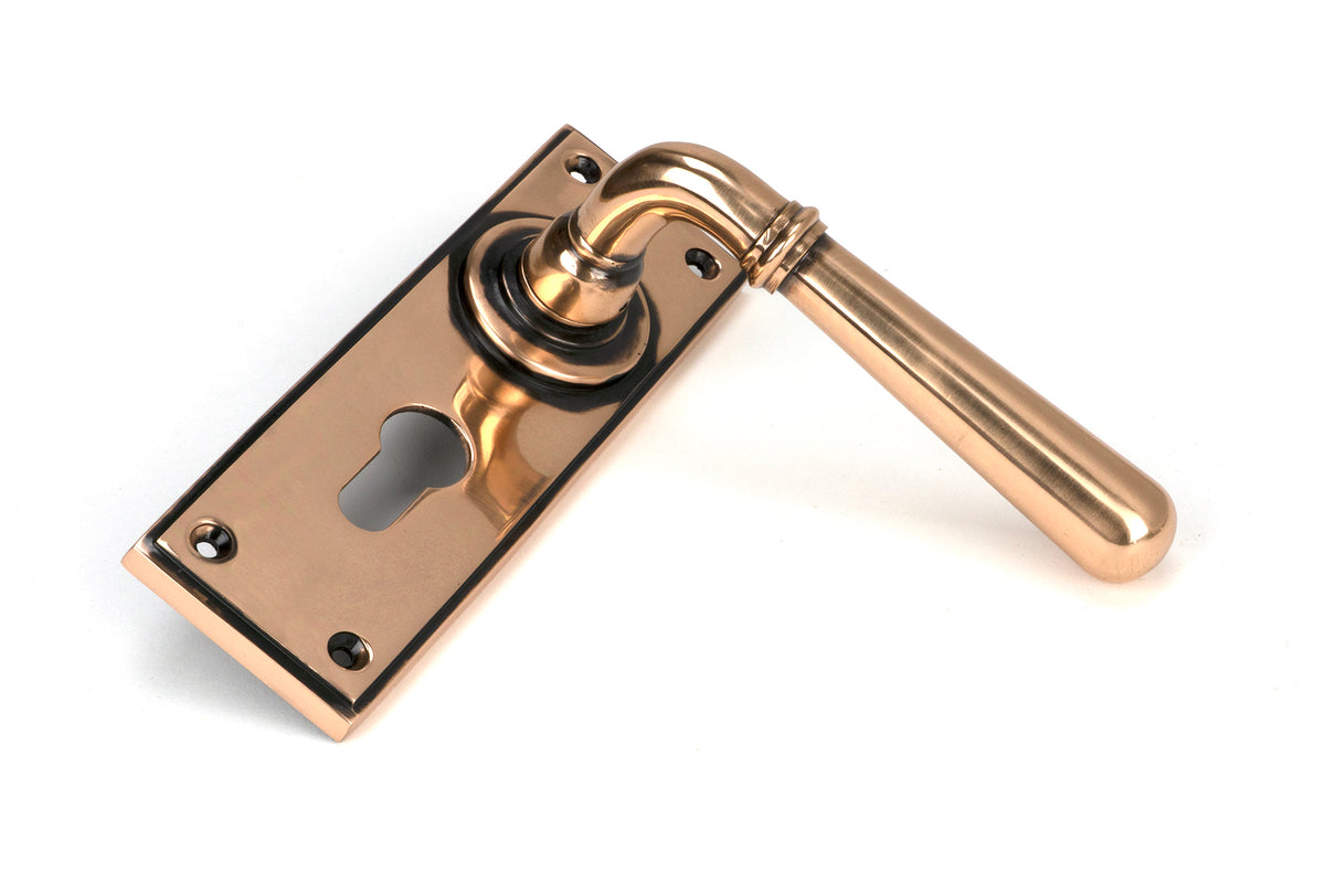 NEWBURY LEVER HANDLE EURO 124x152x70 PBZ - 91922 by MARCHES (ANVIL) ARCHITECTURAL HARDWARE