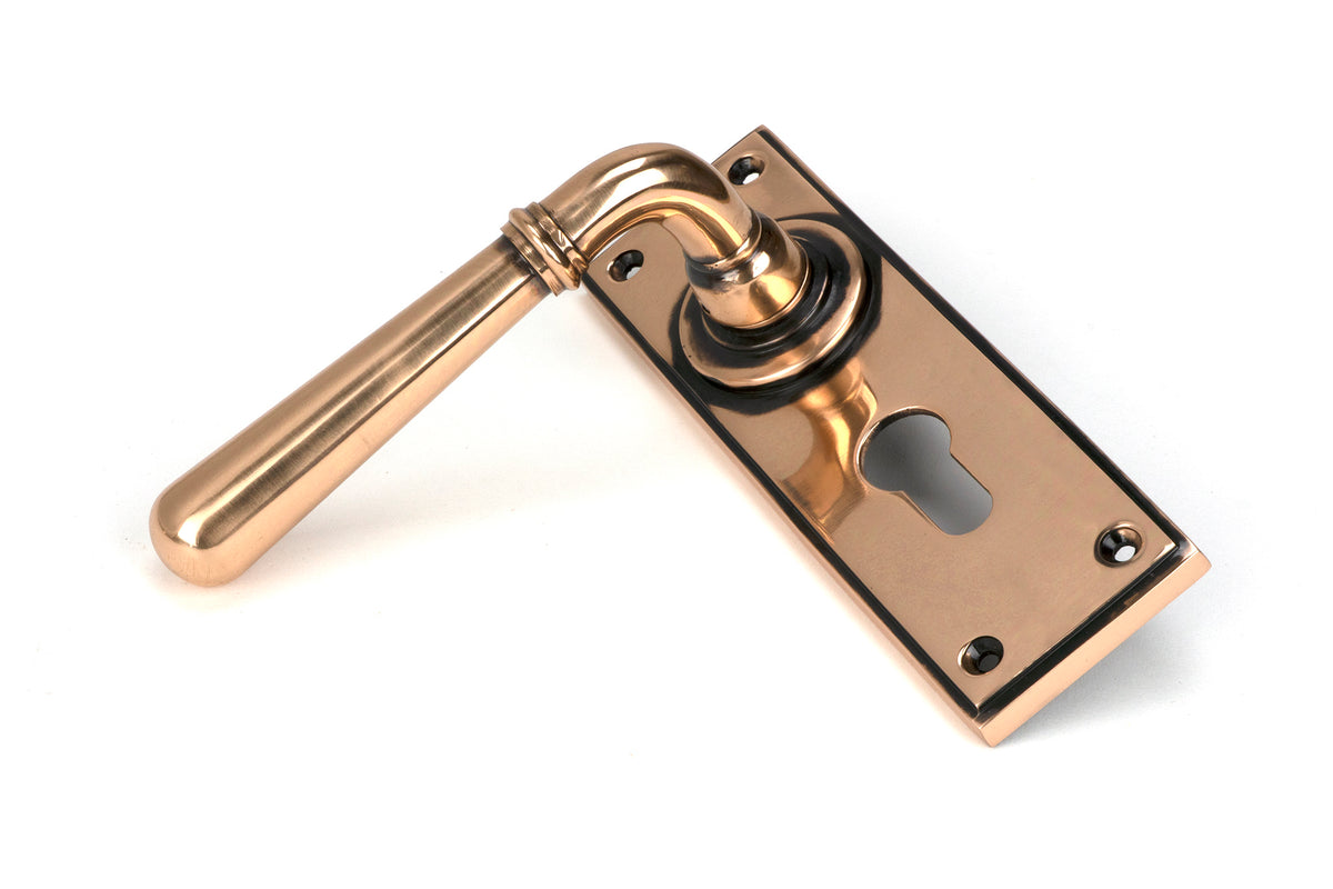 NEWBURY LEVER HANDLE EURO 124x152x70 PBZ - 91922 by MARCHES (ANVIL) ARCHITECTURAL HARDWARE